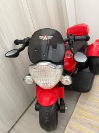 Red Kids Electric Ride-On Motorcycle Toy